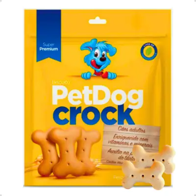 Foto do anúncio: Biscoito Petisco para Cachorro PetDog Crock Tradicional Raças Médias