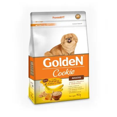 Foto do anúncio: Biscoito Golden para Cães Adultos Sabor Banana Aveia e Mel 350g