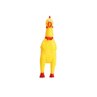 Foto do anúncio: Frango Galinha Mordedor 16 CM Sonoro Borracha Brinquedo Cachorro Cães Pet