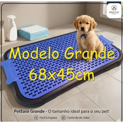 Foto do anúncio: Sanitário Canino Cachorros 68x45cm grande Tapete Higiênico Lavável