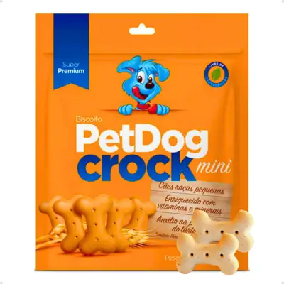Foto do anúncio: Biscoito Petisco para Cachorro PetDog Crock Mini Raças Pequenas 1 Kg
