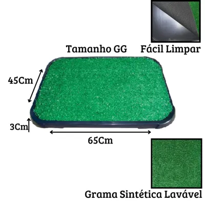 Foto do anúncio: Xixi Pet Tapete Higiênico De Grama Sintética Lavável GRANDE