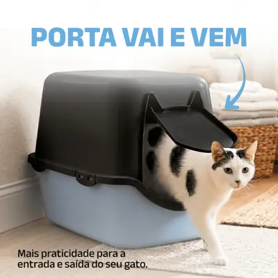 Foto do anúncio: Caixa Areia Fechada Banheiro Toalete Sanitário Gato Durapets