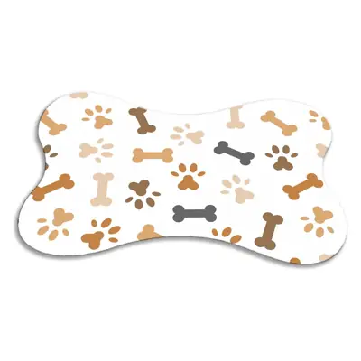 Foto do anúncio: Tapete Osso para Gato e Cachorro Pet Comedouro Branco Antiderrapante