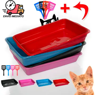 Foto do anúncio: Caixa Bandeja Banheiro de Gato Grande + Pá Higienica Para Gatos