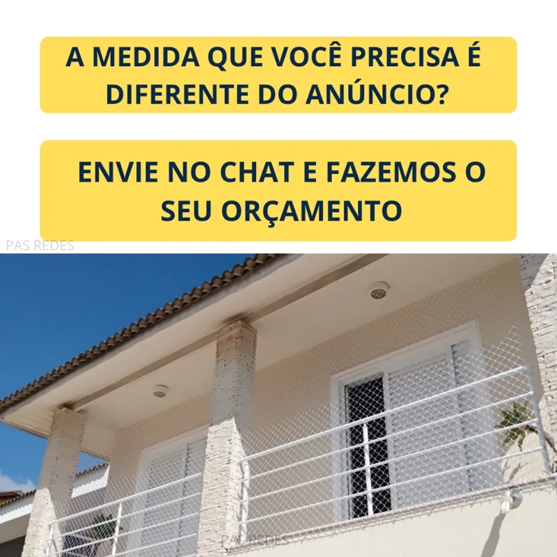 Foto do anúncio: Kit Completo Rede Tela de Proteção para Janelas e Sacadas