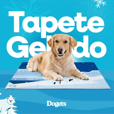 Foto do anúncio: Tapete Gelado Refrescante Para Pet Cachorro Gato Grande 110x70cm