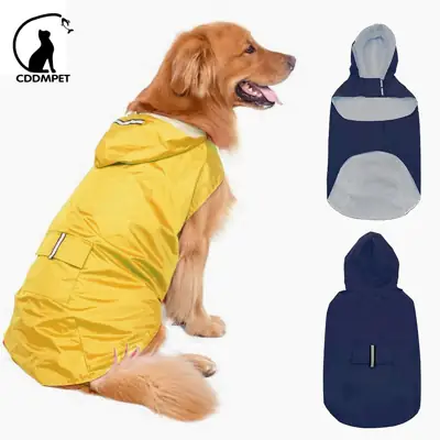 Foto do anúncio: Capa De Chuva Impermeável Cachorro Para Cães Com Faixas Reflexivo