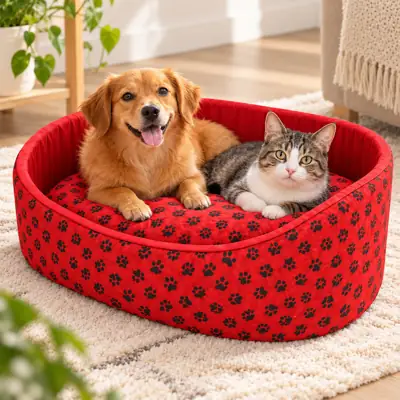 Foto do anúncio: Cama Pet Europa P M G GG, capa removível, espuma D23 e fundo impermeável