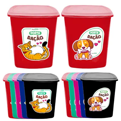 Foto do anúncio: Porta Ração 6 litros Pote para Ração de Cães e Gatos