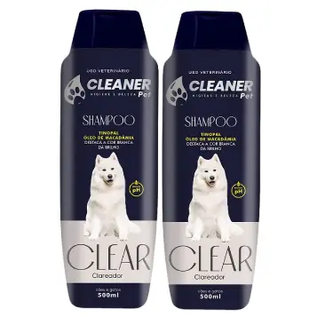 Foto do anúncio: Kit 2 Shampoo para Cachorro Branqueador 500ml Shampoo Clareador