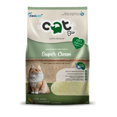 Foto do anúncio: Areia Higiênica Biodegradável Catbio 4 Kg - Super Clean - Grãos Médios