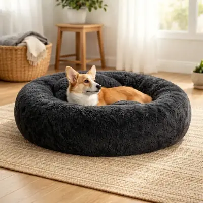 Foto do anúncio: CAMINHA DONUT NUVEM PET PELUCIA REDONDA CAMA PELUCIADA NINHO CASINHA CASA COLCHONETE CÃO GATO TOCA