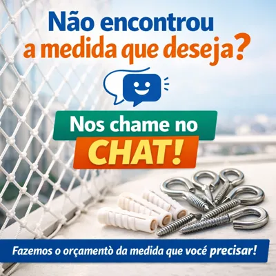 Foto do anúncio: Kit Rede Tela de Proteção 1,30 de altura até 3,00 de comprimento Janela / Varanda