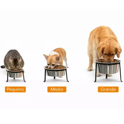 Foto do anúncio: Comedouro e Bebedouro Elevado Para Caes e Gatos (3 Tamanhos Diferentes)