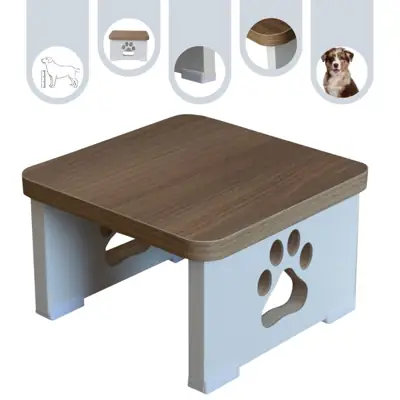 Foto do anúncio: Suporte Elevado Comedouro Bebedouro Pet MDF Premium - Base Simples