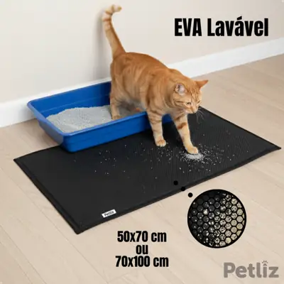 Foto do anúncio: Tapete Higiênico para Caixa de Areia de Gatos Anti Sujeira Coletor