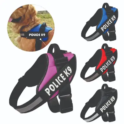 Foto do anúncio: Peitoral Para Cachorro PP, P, M, G, GG, XGG Porte Grande Médio e Pequeno Colete Refletivo K9 Police