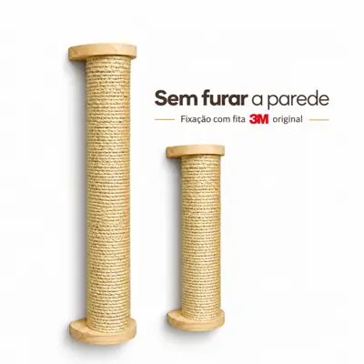 Foto do anúncio: Arranhador Grande Gatos Parede Sisal Brinquedo Pet Poste Pequeno