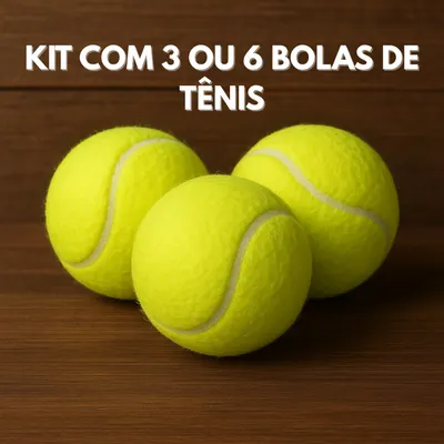 Foto do anúncio: Kit 3 ou 6 Bolinhas de Tênis Bola Treino Beach Tennis Brinquedo