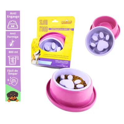 Foto do anúncio: Comedouro Lento para Cães e Gatos Slow Food Cachorro Educativo Pet Anti Stress