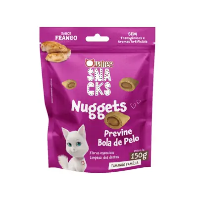 Foto do anúncio: Petisco Snack Quatree Gatos Nuggets Frango 150 gr