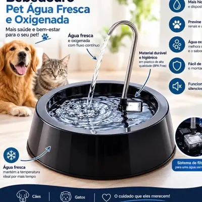 Foto do anúncio: Kit Fonte Bebedouro Para Gatos Bivolt Bebedouro Automatico 1,2 Litros