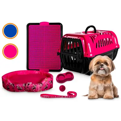 Foto do anúncio: Kit Cachorro Completo Com Caminha Caixa De Transporte Milão Lavável