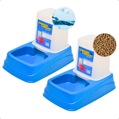 Foto do anúncio: Comedouro ou Bebedouro Dupla Função Dispenser Automático 1 Kg /1,5