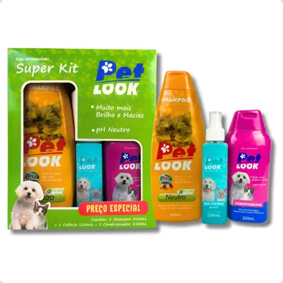 Foto do anúncio: Super Kit Banho Pet Shop Shampoo + Perfume + Condicionador