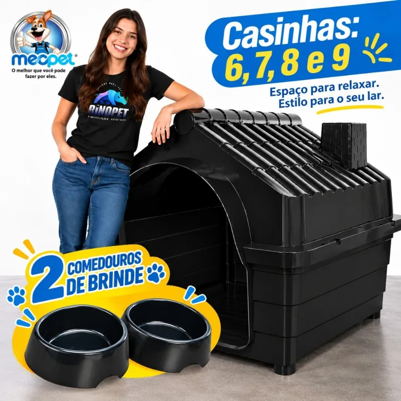 Foto do anúncio: Casinha Plástica para Cachorro N6 a N9 Porte Médio e Grande
