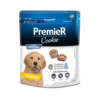 Foto do anúncio: Biscoito Premier Cookie Cães Filhotes 250g