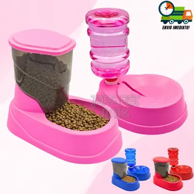 Foto do anúncio: Kit Comedouro e Bebedouro Automático para Cachorro Cães e Gatos Anti