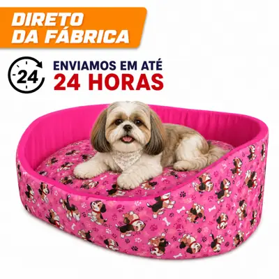 Foto do anúncio: Cama Pet Cachorro Gato Pequeno Europa P Lavável com Zíper Fundo