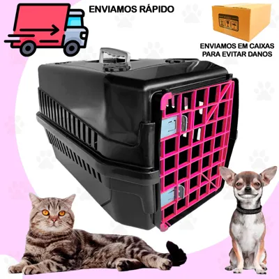 Foto do anúncio: Caixa de Transporte N 5 Reforçada Com 2 Travas Bolsa Cachorro e Gato Pequeno