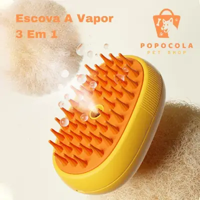 Foto do anúncio: Escova Para Gatos E Cães A Vapor 3 Em 1 Pente Steam-Autolimpante Escova