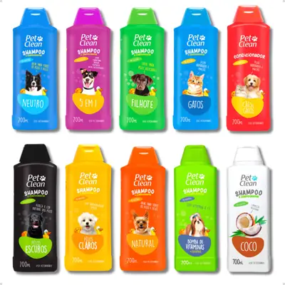 Foto do anúncio: Shampoo e Condicionador Pet Shop para Cachorro e Gato Pet Clean - 700 ml