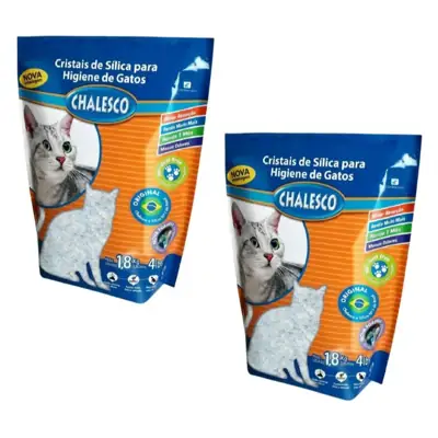 Foto do anúncio: KIT 2 Areia Silica Premium para Gatos Cada Pacote 1,80kg, Dura 2 Meses