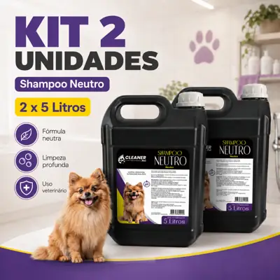 Foto do anúncio: Kit 2 Shampoo Profissional para Cachorro Neutro 5 Litros Shampoo Pet 5