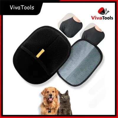Foto do anúncio: Luva Anti-estática para Remover Pelos de Pets | Escova de Mão para Cães e Gatos com Tecido