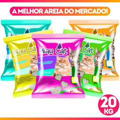 Foto do anúncio: Fardo *1 à 5* Pacotes de Areia Sanitária Forma Torrões Alta Absorção Granulado Perfumado Anti Odores