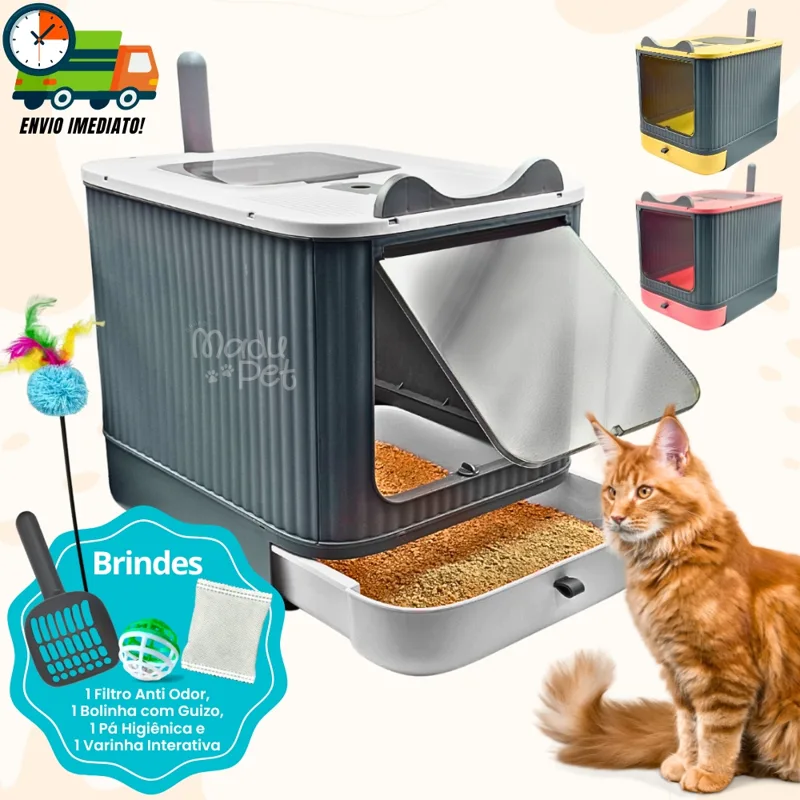 Foto do anúncio: Caixa de Areia Fechada Para Gatos Banheiro Higiênico Luxo
