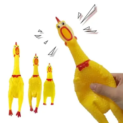 Foto do anúncio: Galinha Frango Borracha Mordedor Cachorro Pet Faz Barulho / Brinquedos
