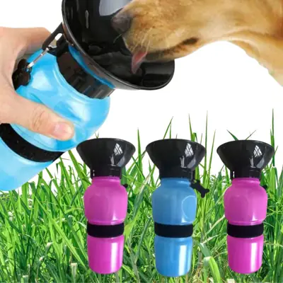 Foto do anúncio: Garrafa Bebedouro Pet Garrafinha 500ml p/ Cachorro Pet Squeeze Passeio