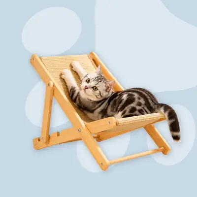 Foto do anúncio: Arranhador P/ Gato Juta Cadeira Portatil 3 Niveis De Altura