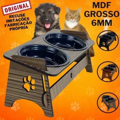 Foto do anúncio: Comedouro Bebedouro Pet Suspenso Para Gato e Cachorro Com TAMPAS