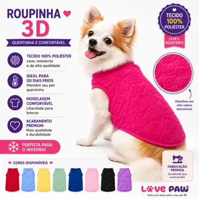 Foto do anúncio: Roupa Suéter Roupinha Vestidinho Para Cachorros E Gatos Micro A Porte
