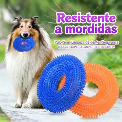 Foto do anúncio: Mordedor Resistente Para Cachorro Brinquedos Para Cachorro Grande Brinquedos Para Cachorro Pequeno Argola Espinhos Pet