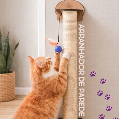 Foto do anúncio: Arranhador de parede em sisal natural para gatos
