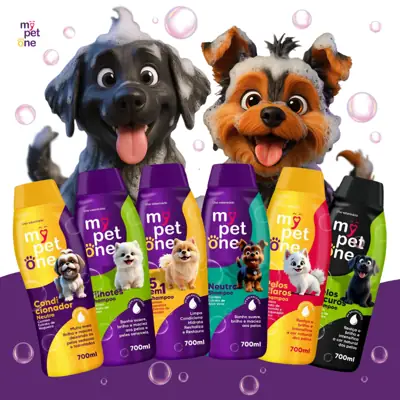 Foto do anúncio: Shampoo e Condicionador Premium 700 mL Cães e Gatos Mypetone